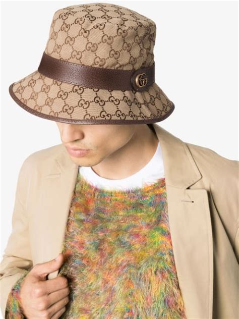 gucci fedora white|Gucci Fedora bucket hat.